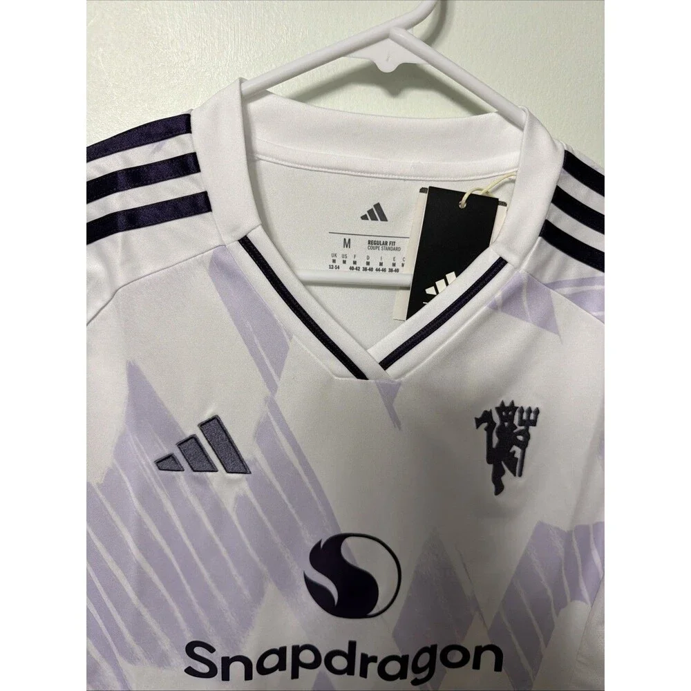 Manchester United 25/26 Licensed Away Jersey White Purple Men’s Medium NWT